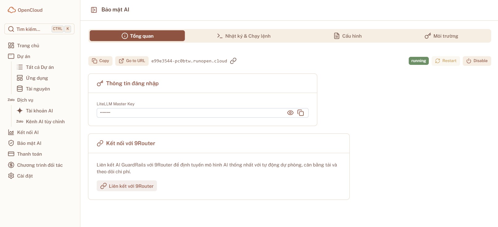 GuardRails đang hoạt động